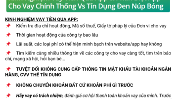 Phân Biệt App Cho Vay Chính Thống vs Tín Dụng Đen Núp Bóng